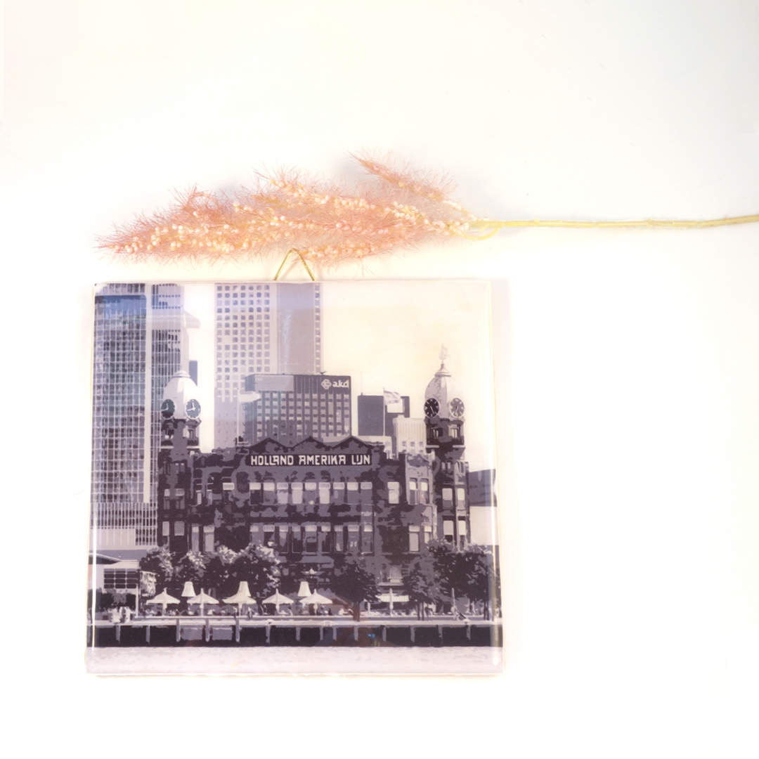 Rotterdam Hotel New York zwart-wit - Afbeelding 5
