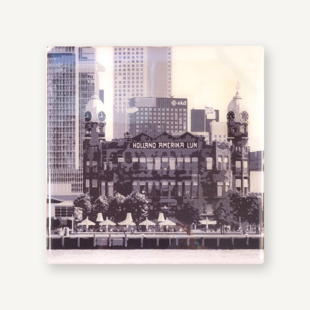 Rotterdam Hotel New York zwart-wit