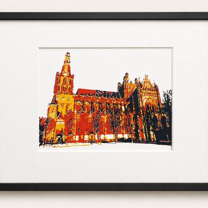 Den Bosch Sint-Jan zeefdruk rood-wit-geel